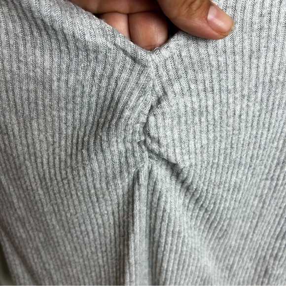 Intimately Free People long sleeve soft ribbed Heather gray bodysuit size: S - Picture 4 of 11